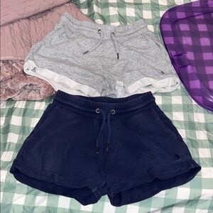 Women's Athletic Shorts in Gray and Navy